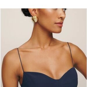 Reformation Juliette midi dress in Navy